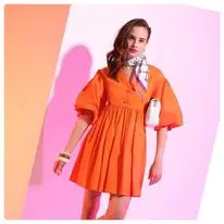 Vestido popeline Gusi