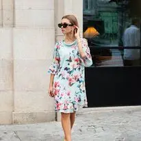 Vestido foral Silvina Campos