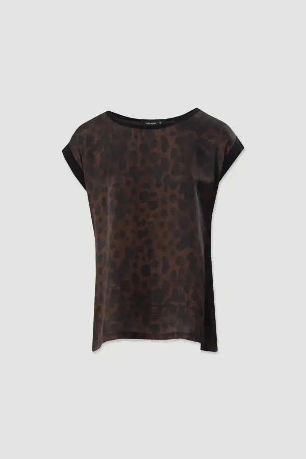 Camisola Ferrache estampada de manga curta
