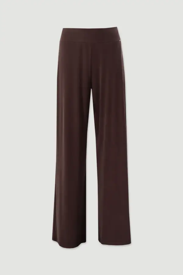 Calça Ferrache de malha de perna ampla