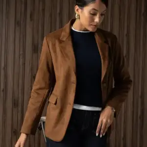 Blazer Ferrache efeito camurça clássico