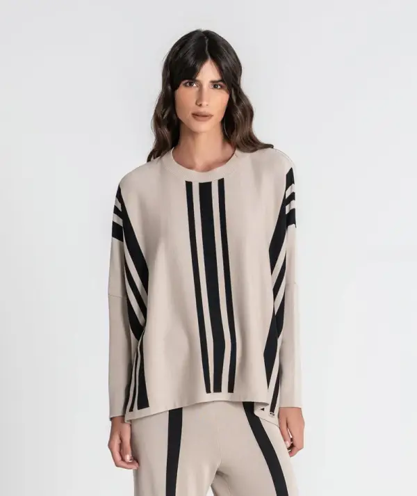 Camisola Ruga oversize riscas