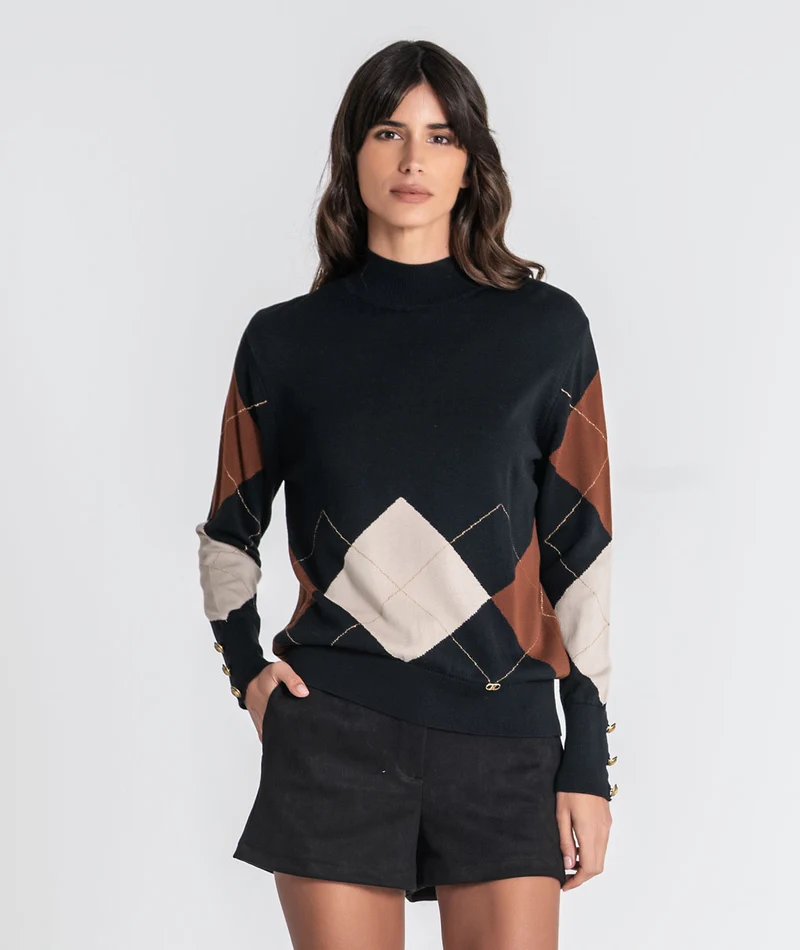 Camisola Ruga losangos