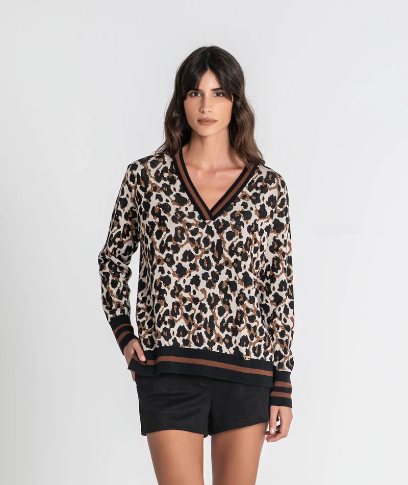 Camisola Ruga animal print