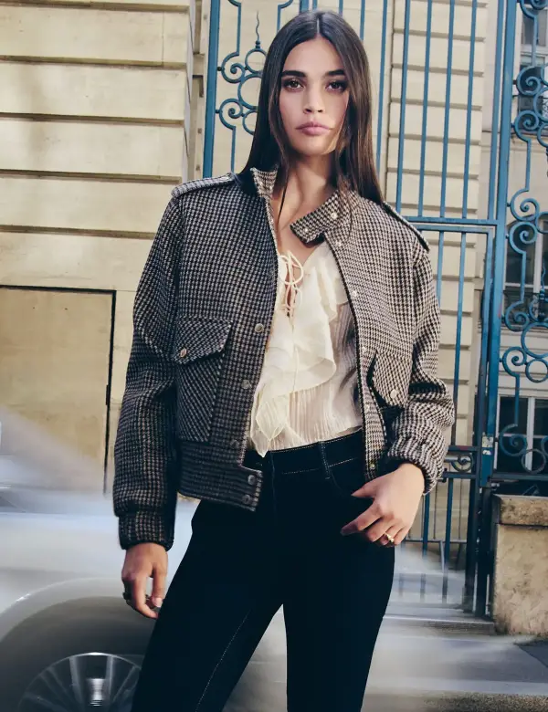 Casaco de tweed multicolorido Morgan