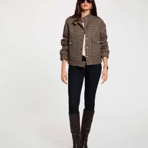blouson tweed col mao multicolore femme vue5 32536311068130900