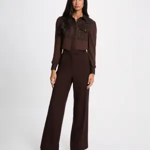 chemise tweed col a revers marron fonce femme vue5 32536311073941088