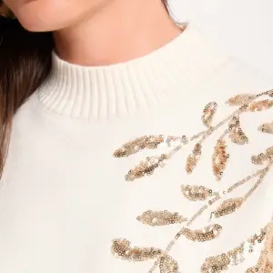 pull col montant ivoire femme vue4 32536311073720978
