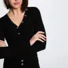 pull col v fantaisie noir femme vue1 32536311066250979 1