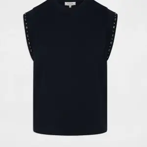 t shirt col rond strass bleu marine femme vue3 32536311068341239